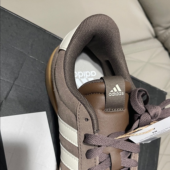 adidas VL Court 3.0 Men's Sneakers in Brown and White - Picture 7 of 12